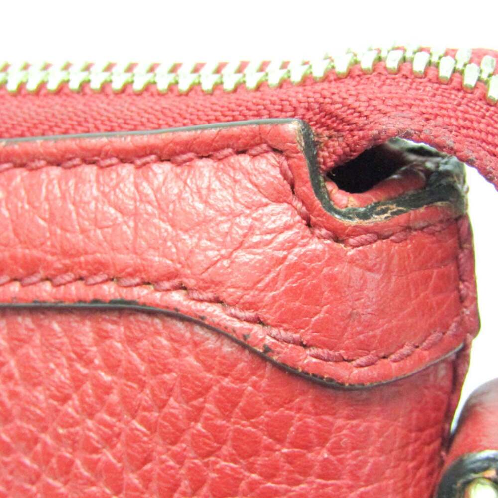 Gucci Interlocking G 449659 Women's Leather Handbag,Shoulder Bag Red Color - Picture 6 of 15